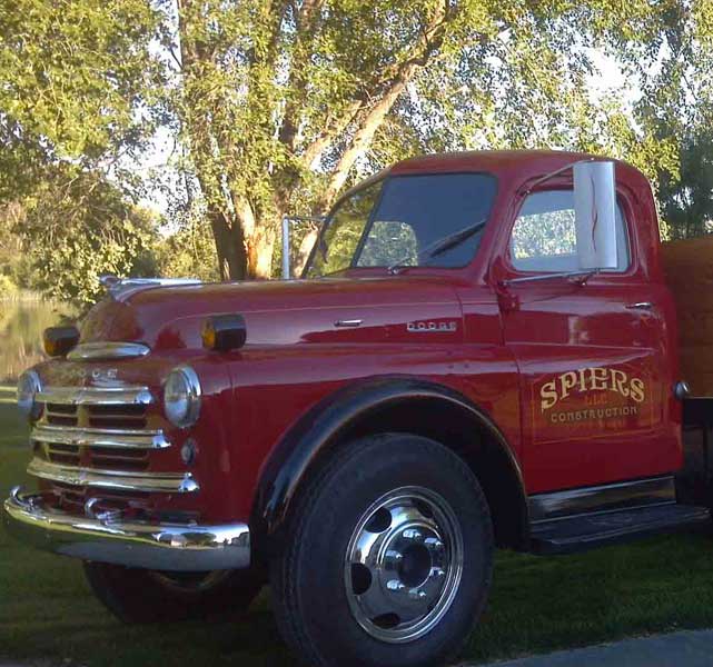 1950s dodge work truck classic red